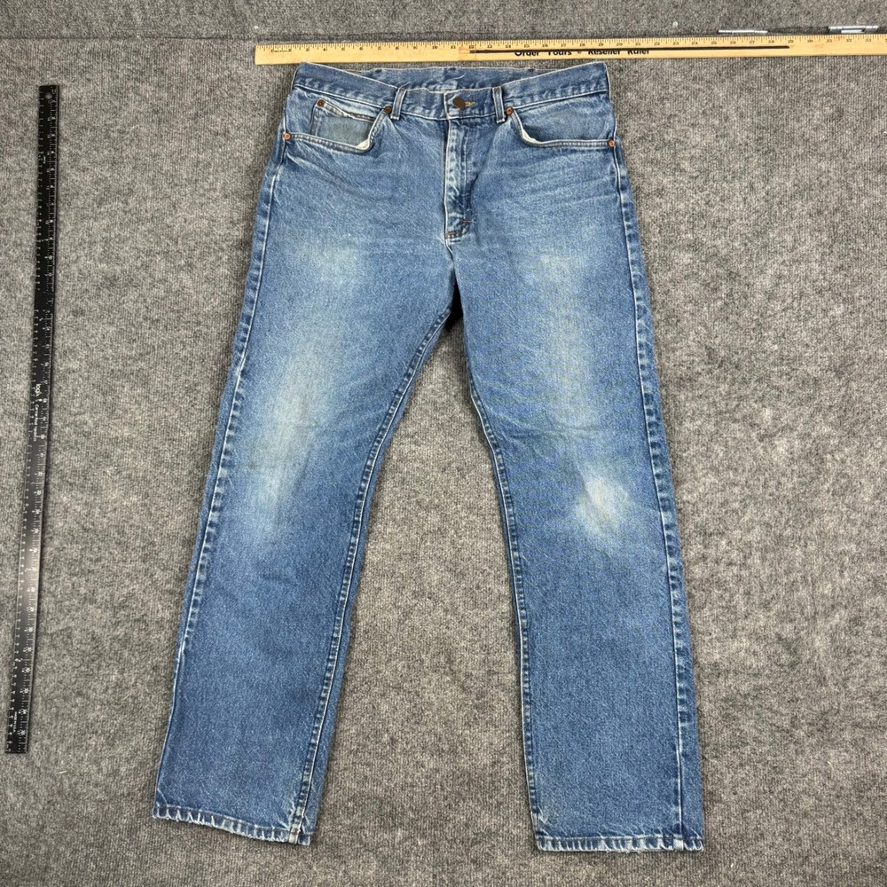 Lee Jeans Mens Size 36x32 Blue Denim Straight Leg USA Vintage Cotton 24468